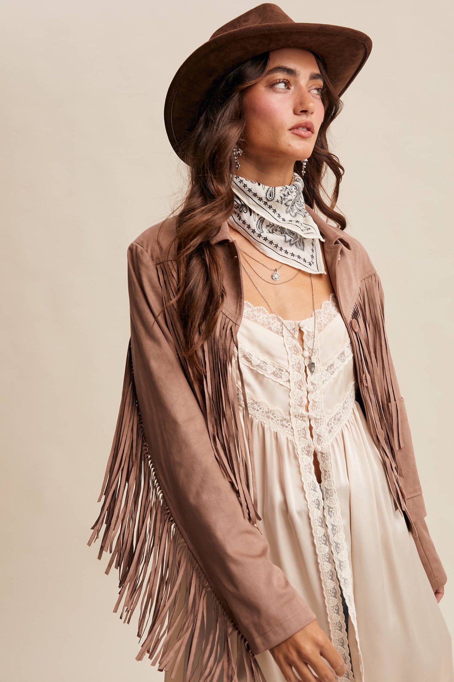 Fringe Suede Jacket LJ0264