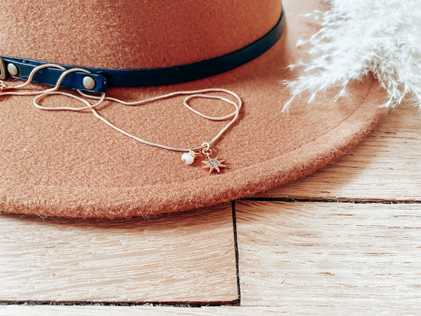 Hepburn Pearl Pendant with Cross Necklace