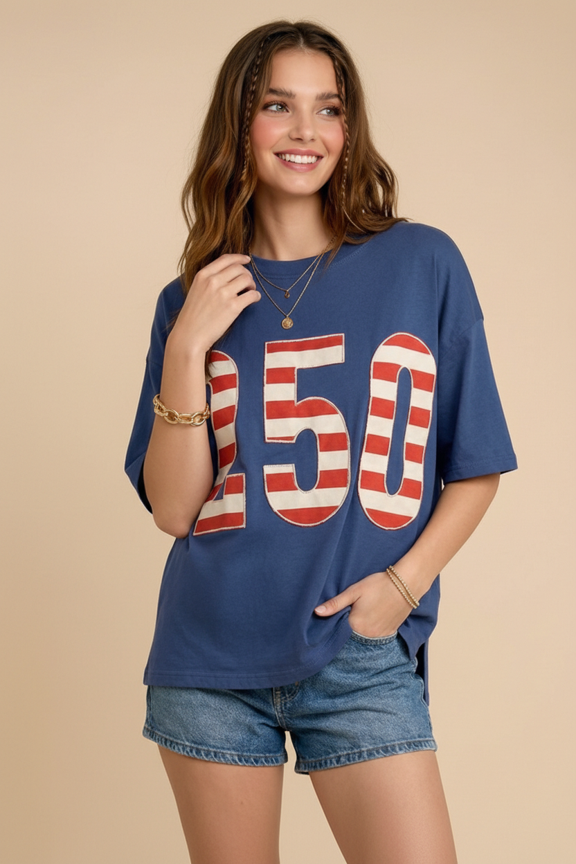 USA 250th Anniversary Commemorative Oversized Tee