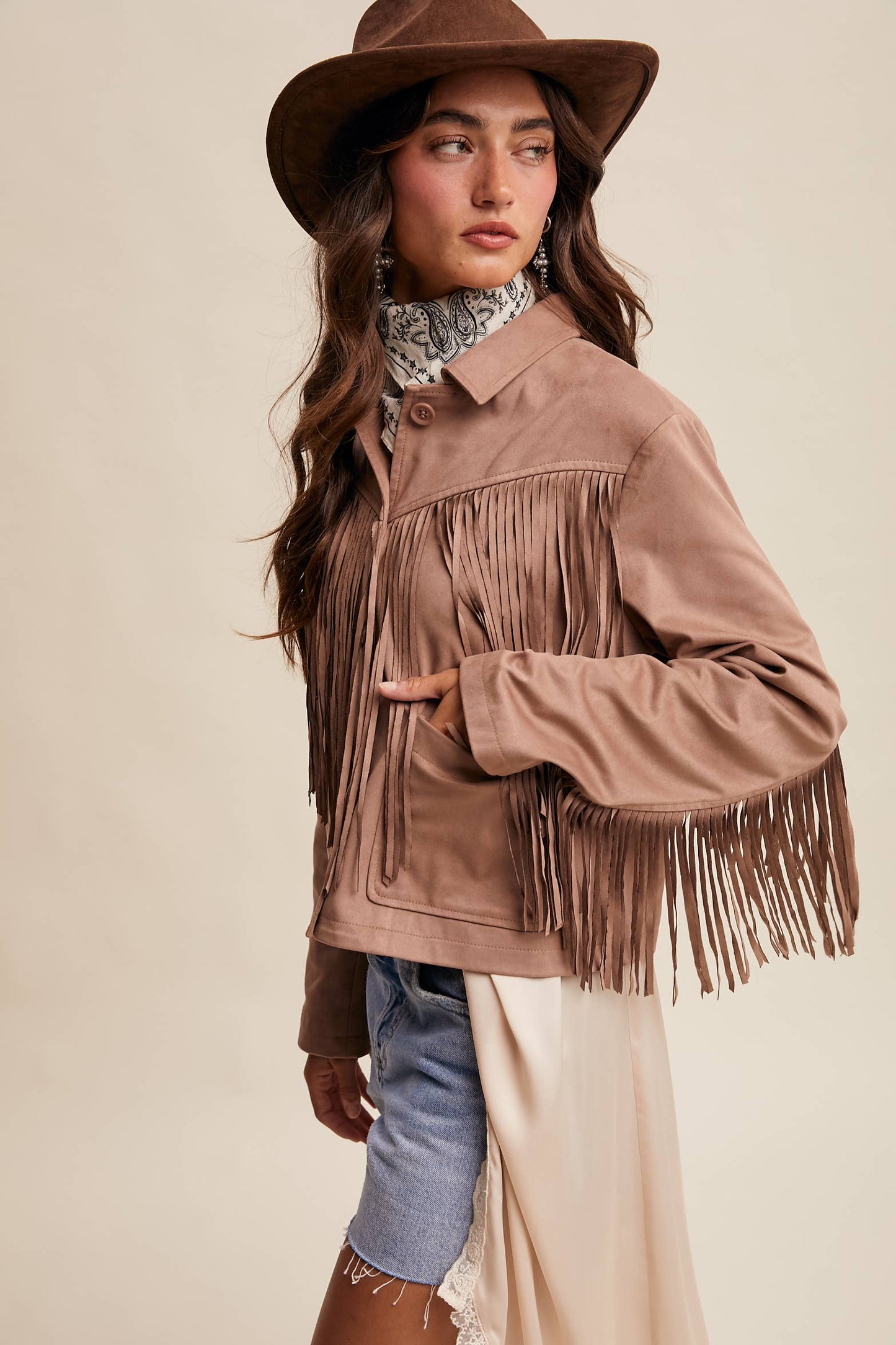 Fringe Suede Jacket LJ0264