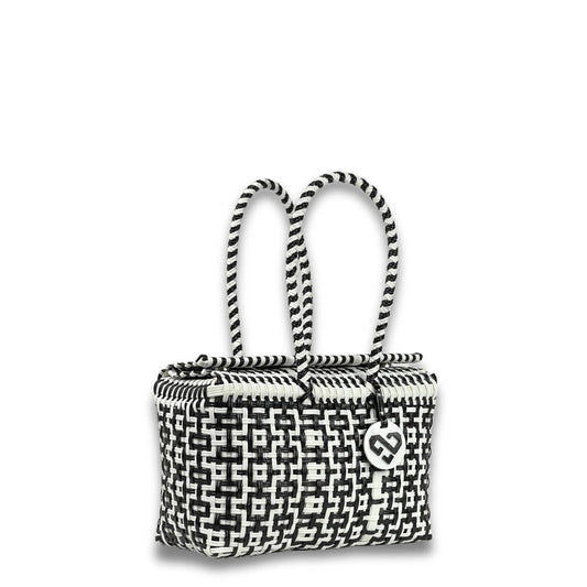 Handwoven Recycled Plastic Basket Bag - Gelato WB Medium