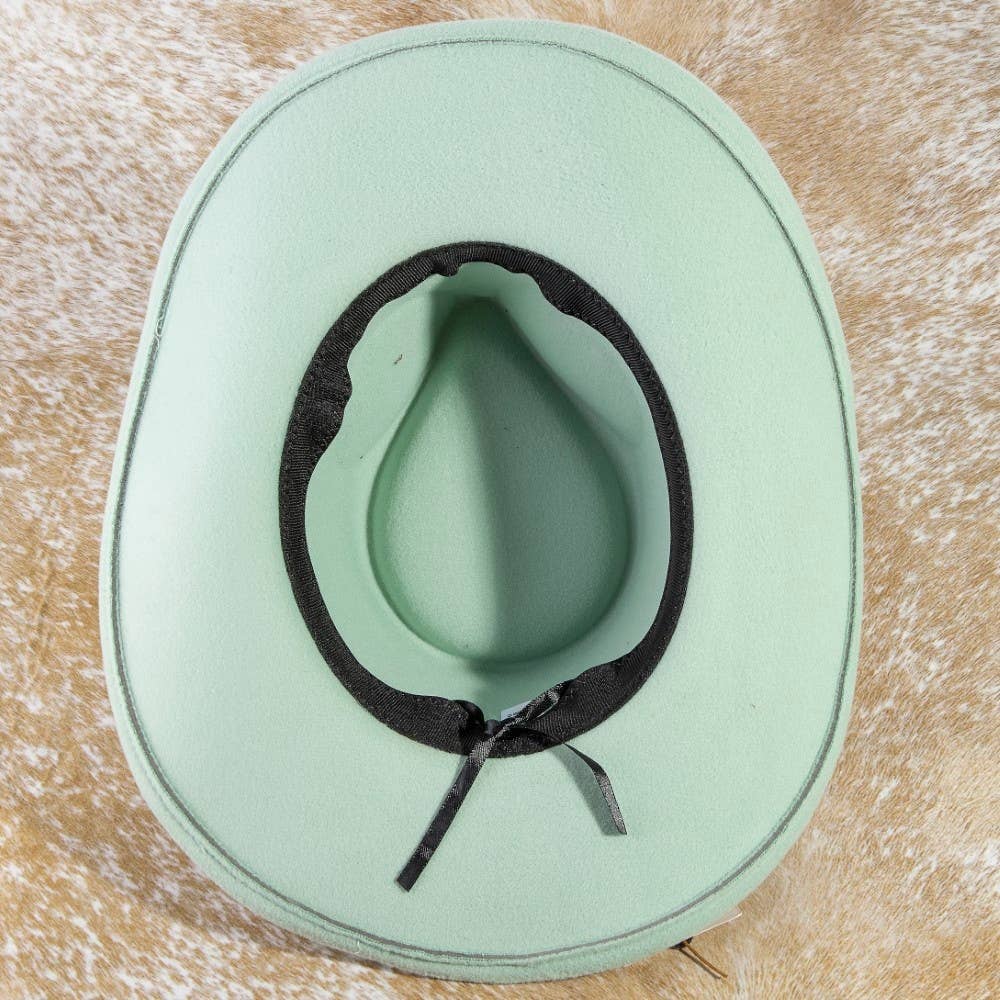 Semi Precious Stone Bead Western Cowboy Hat