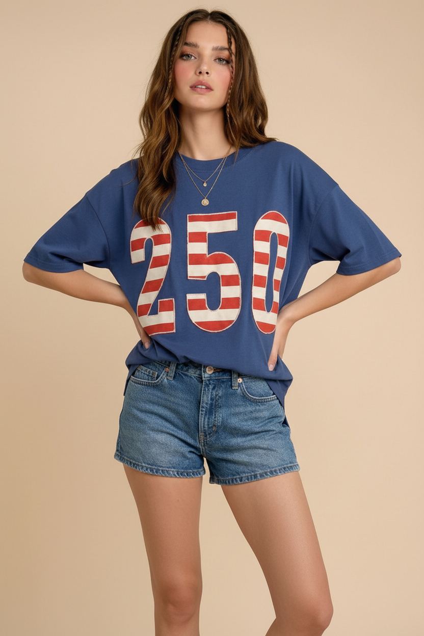 USA 250th Anniversary Commemorative Oversized Tee