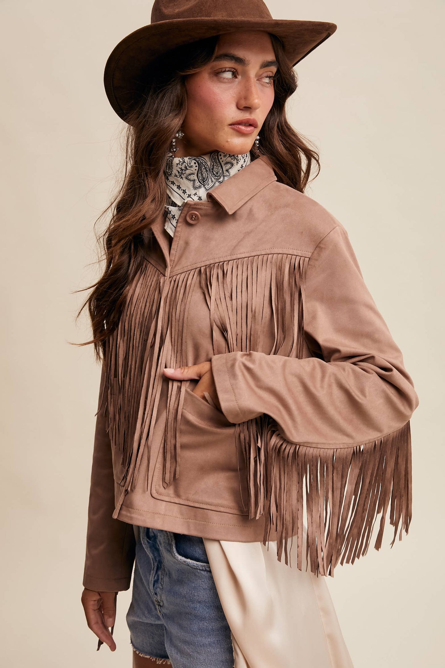 Fringe Suede Jacket LJ0264