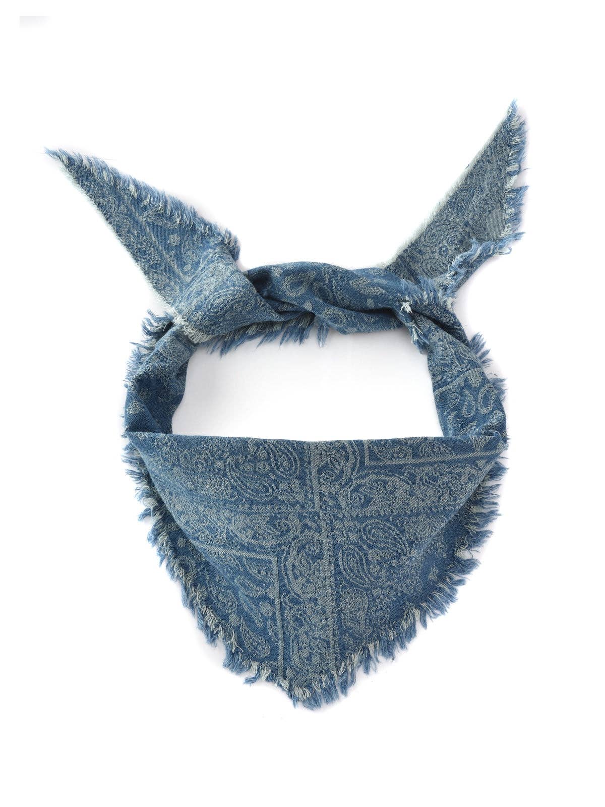 Scarvii - Unisex Vintage Frayed Triangle Scarf