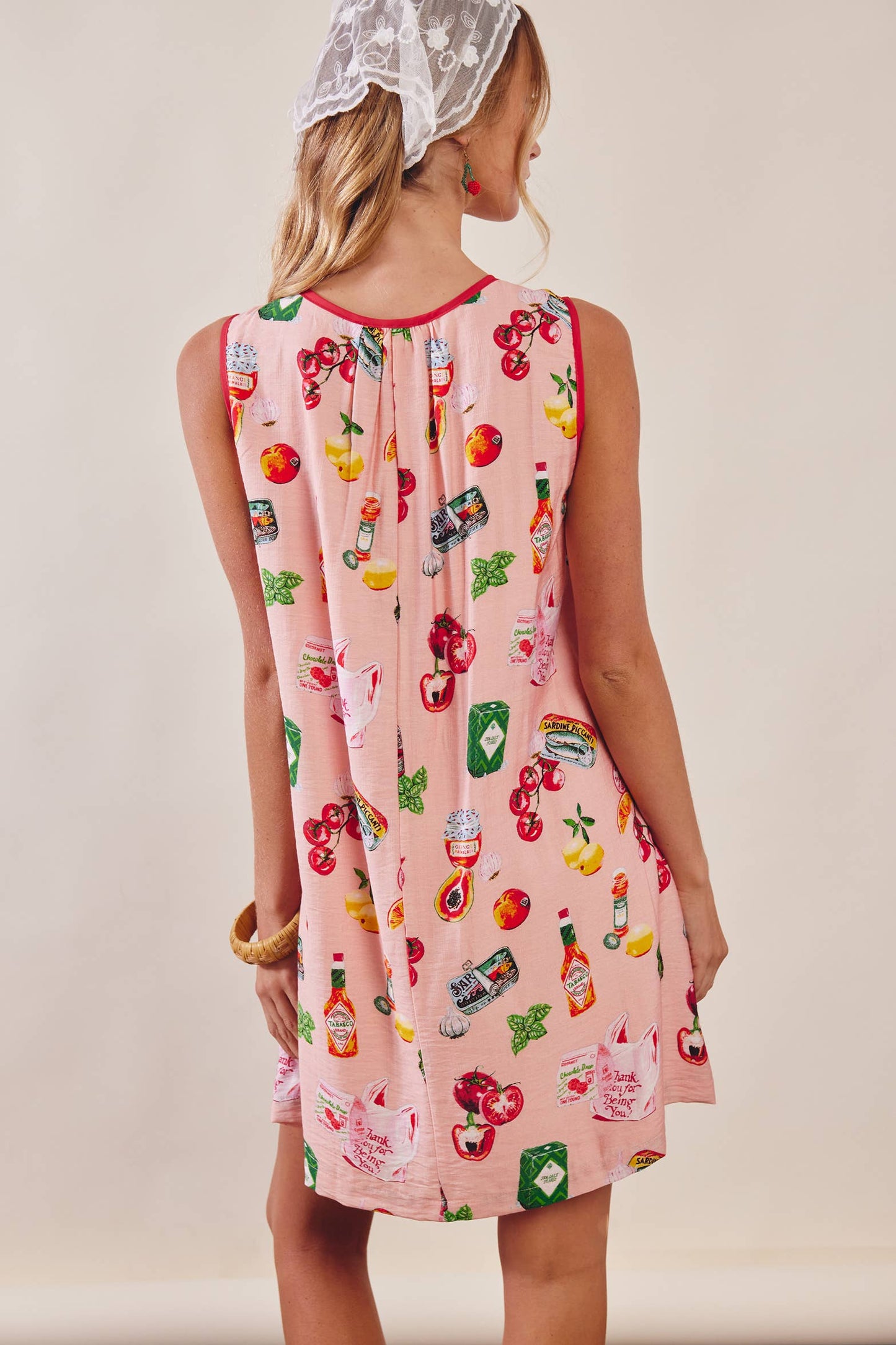 Printed Pocket Shift Dress LD1619